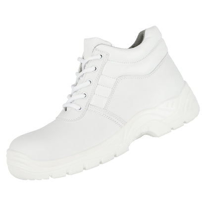 NITRAS CLEAN STEP MID, S2 safety boots, mid-height, white