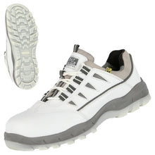 NITRAS SPORT STEP WH, safety low shoes, white