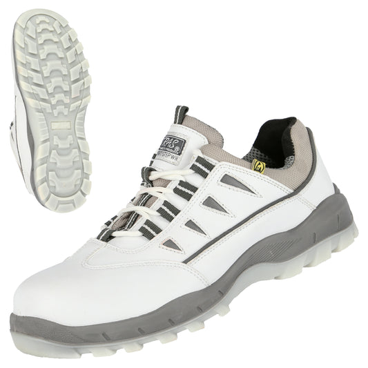NITRAS SPORT STEP WH, safety low shoes, white