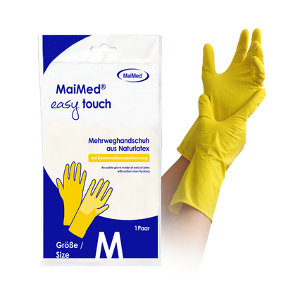MaiMed household gloves easy touch, yellow