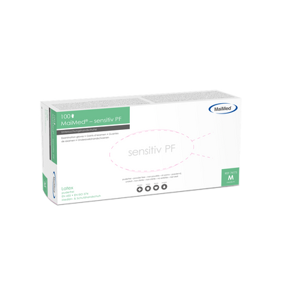 MaiMed-sensitive latex examination gloves, non-sterile, powder-free, 100 pieces/box