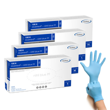 MaiMed-nitrile blue PF Blue, non-sterile, powder. Latex-free gloves 100 pieces/box