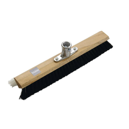 Die Teppichflorbürste von Diversey Deutschland GmbH & Co. OHG, passend für TASKI Kunststoff-/vario Stiel, wird zum Aufstellen des Flors nach der Teppichreinigung gezeigt (1 Stück Packung) - ideal für Haushaltsreinigung.
