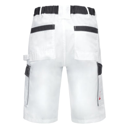 NITRAS MOTION TEX LIGHT, work trousers, short, white / grey