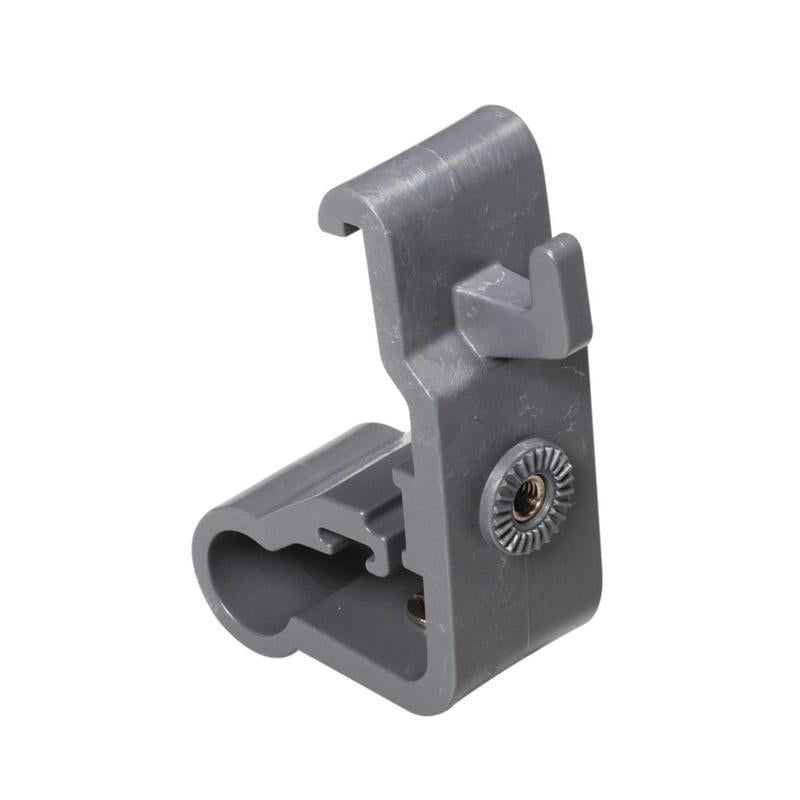 Der TASKI Zubehörhalter von Diversey Deutschland GmbH & Co. OHG ist ein grauer Kunststoff- und Metallhalter mit Rundfuß, drehbarem Knauf und offenem Haken - passend für Halterung 7517270, 757371 oder Zubehörhalter. Montierbar, vielseitig einsetzbar.