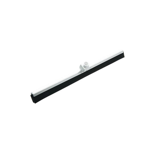 Der Diversey Wasserschieber, schwarz (615 x 32 x 25 mm, ohne Gelenk) von Diversey Deutschland GmbH & Co. OHG ist ideal zur Wasserentfernung auf glatten Oberflächen und wird auf weißem Hintergrund gezeigt. Packung: 1 Stück.