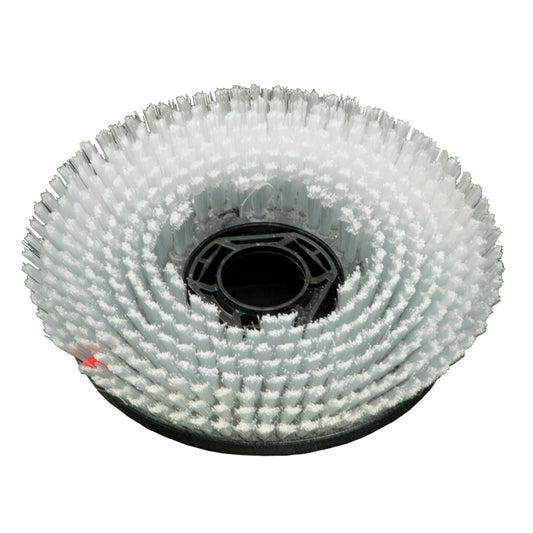 Die Scheuerbürste Waschbeton (28 cm) von Diversey Deutschland GmbH & Co. OHG mit abgeschrägten Borsten ist für swingo 955, 1255, 2100 und 5000 Reinigungsmaschinen zum Säubern von Waschbetonoberflächen geeignet. Packung: 1 Stück.
