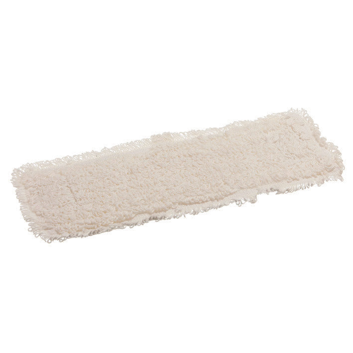 Der TASKI Swing Mop Standard von Diversey Deutschland ist ein cremefarbenes, rechteckiges Schlingen-Mop-Pad aus 50/50 Viskose/Polyestergemisch. Er hat eine strukturierte Oberfläche für eine effektive Bodenreinigung und ist waschbar bis 95°C. Die Packung enthält 1 Stück.