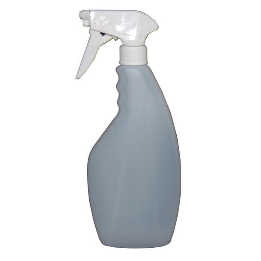 Eine neutrale 0,75 L Schaumsprühflasche der Diversey Deutschland GmbH & Co. OHG mit Schaumsprühkopf ist aufrecht auf weißem Grund abgebildet, perfekt für Reinigungsaufgaben. Verkauft im Karton (6er-Pack).