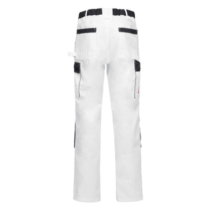NITRAS MOTION TEX LIGHT, work trousers, long, white / grey