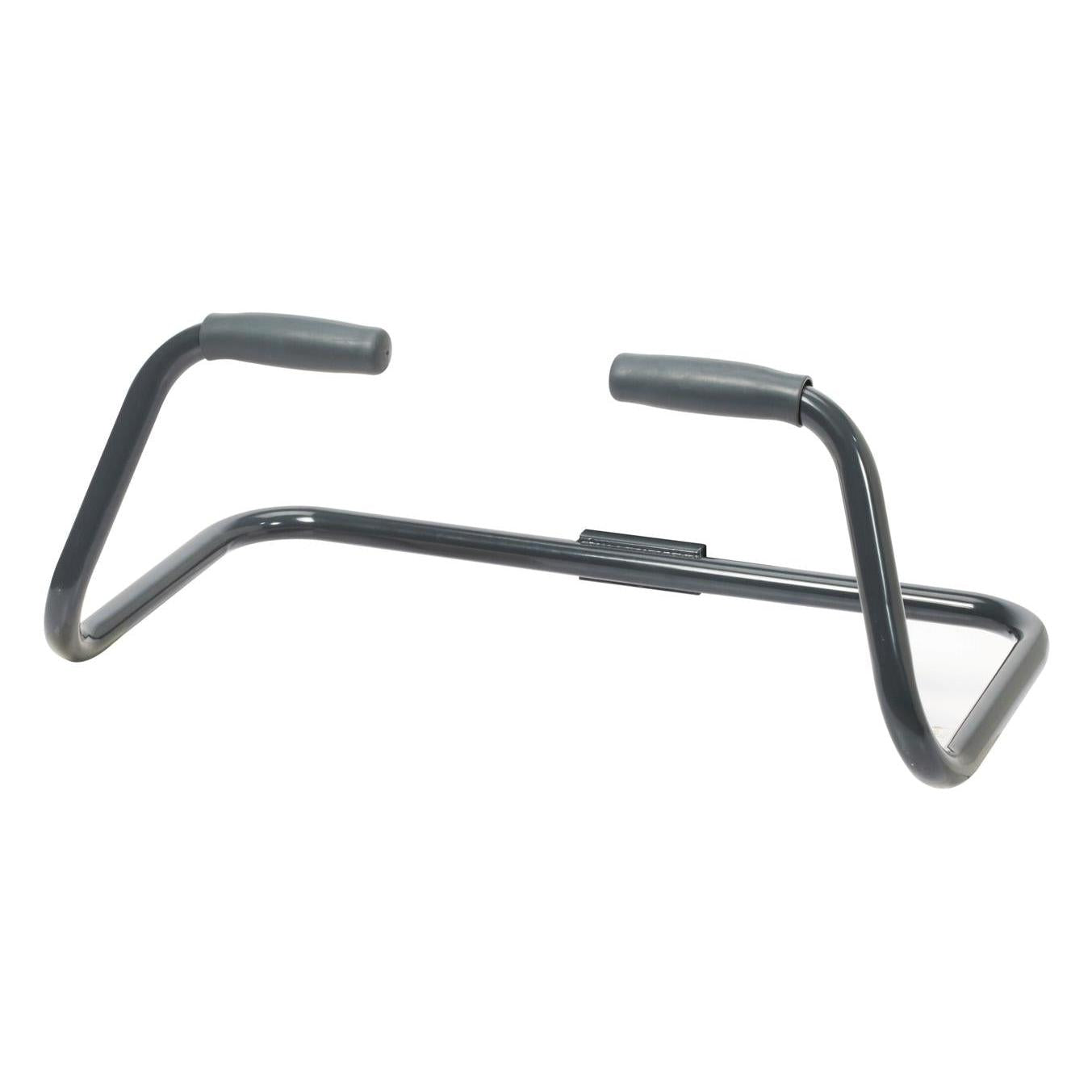 The TASKI large push handle, large grip from Diversey Deutschland GmbH & Co. OHG features a robust, curved steel tube frame with angled ends and two foam-padded grips for comfort and protection during upper body exercises. The package contains 1 piece.