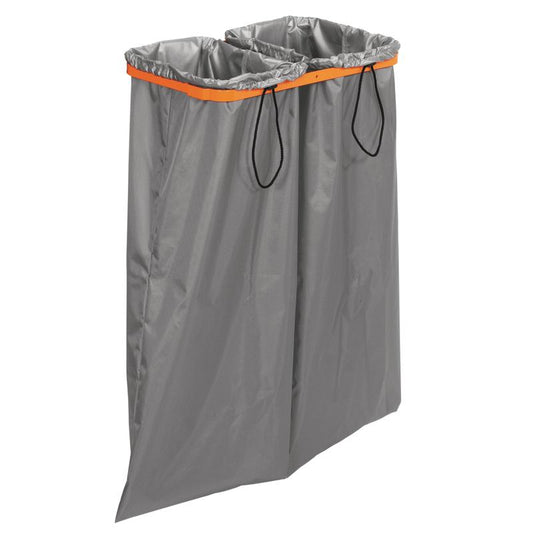 Der TASKI Waschsack groß (36 l) von Diversey Deutschland GmbH & Co. OHG verfügt über zwei Fächer, einen orangefarbenen Rand und vier schwarze Griffe - ideal für professionelle Reinigungskräfte. Benötigt Tuchbox Halter 7517270 oder 7517371. Packung: 1 Stück.