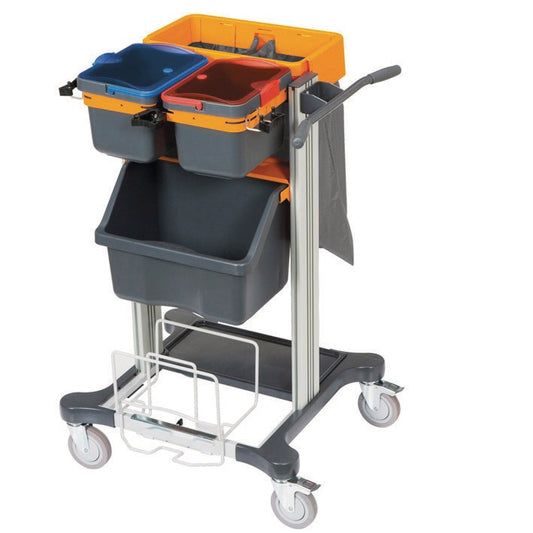 Der TASKI Mini Open für Jonmaster von Diversey Deutschland GmbH & Co. OHG ist ein kompaktes Reinigungssystem mit offenen Schubladen zum Vorbefeuchten von Reinigungstextilien und zur Spritzreinigung, ideal für den flexiblen Einsatz. Packung (1 Stück).