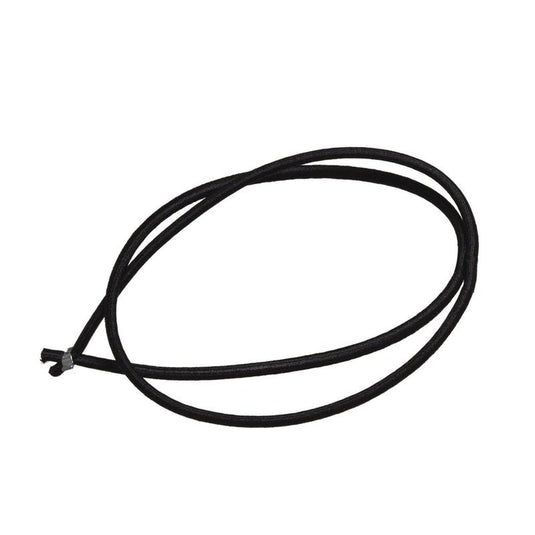 The TASKI garbage bag elastic from Diversey Deutschland GmbH & Co. OHG is a black elastic hair tie with a small metal connector, designed for durability and versatility, inspired by garbage bag elastic.