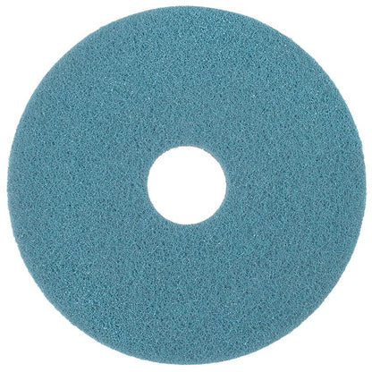 The Twister Pad Blue – round from Diversey Deutschland GmbH & Co. OHG is a round, blue cleaning pad with a rough texture and central hole, designed for stone floors, depicted from above on a white background.