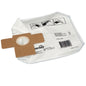 The fleece vacuum bags 2000 for ergodisc 2000 from Diversey Deutschland GmbH & Co. OHG are rectangular white vacuum bags made of high-quality fleece material, with a brown cardboard collar, round opening, instructions, and barcode on the surface.
