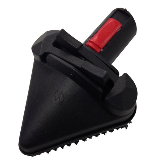 Die Dreieckbürste für den TASKI SO4 von Diversey Deutschland GmbH & Co. OHG (170mm, 1 Stück) ist ideal zum Reinigen von Ecken und schwer erreichbaren Stellen, passend für TASKI SO4, mit kleinen Borsten und rotem Knopf.