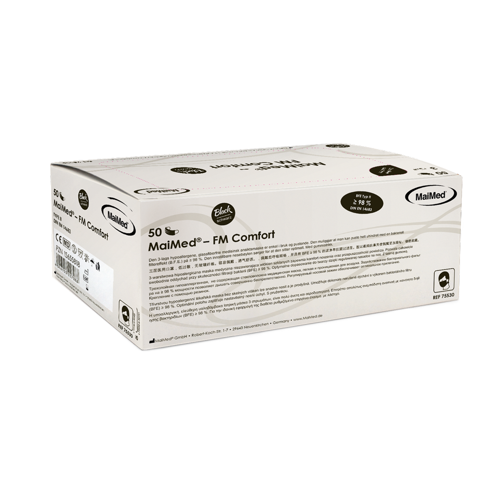 MaiMed-FM Comfort surgical mask, non-sterile, 3-ply, 50 pieces/box