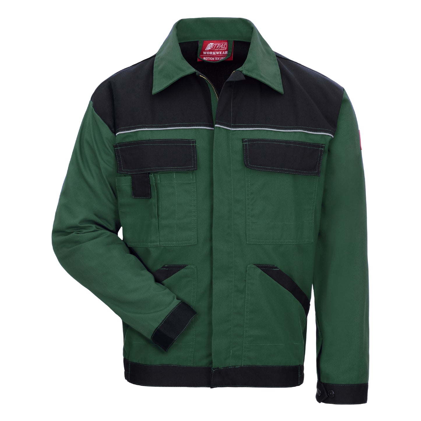 NITRAS MOTION TEX LIGHT, work jacket, green / black