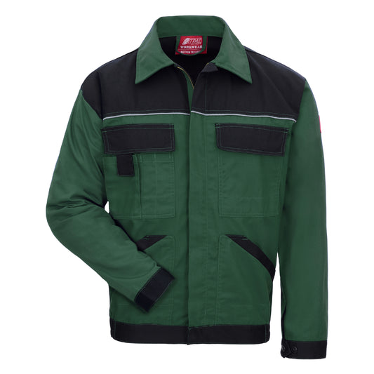 NITRAS MOTION TEX LIGHT, work jacket, green / black