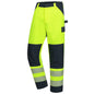 NITRAS MOTION TEX VIZ, long high-visibility work trousers
