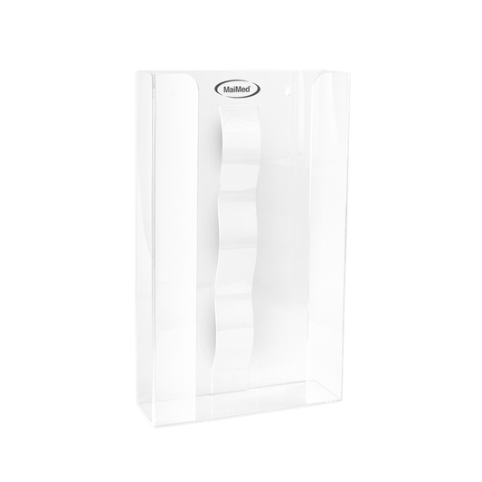 MaiMed wall holder for glove boxes with spring made of acrylic - dimensions: 246x81x410mm - set of 3 | Pack (1 piece)