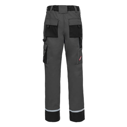 NITRAS MOTION TEX PLUS, work trousers, long, gray / black