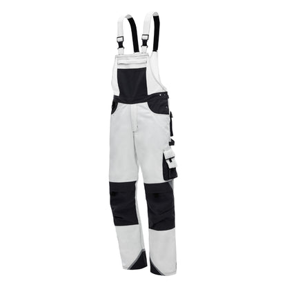 NITRAS MOTION TEX PLUS, dungarees, white / gray