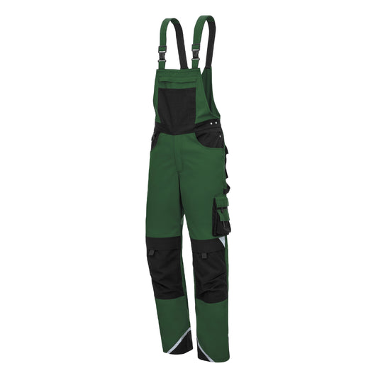 NITRAS MOTION TEX PLUS, dungarees, green / black