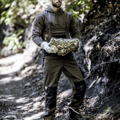 NITRAS MOTION TEX PLUS, dungarees, brown / black