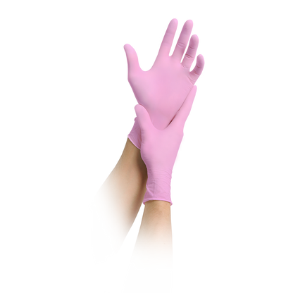 MaiMed-solution 100 pink non-sterile, powder-free latex-free glove, blue, 100 pieces/box