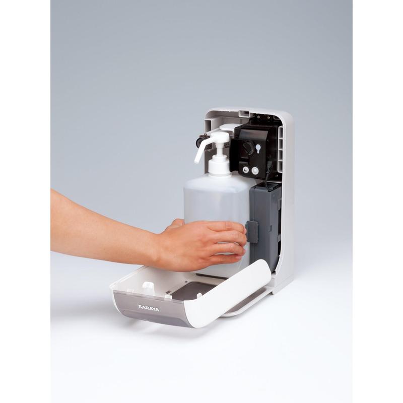 Saraya GUD-1000 Disinfectant & Soap Dispenser (Batteries Not Included) | 1 piece