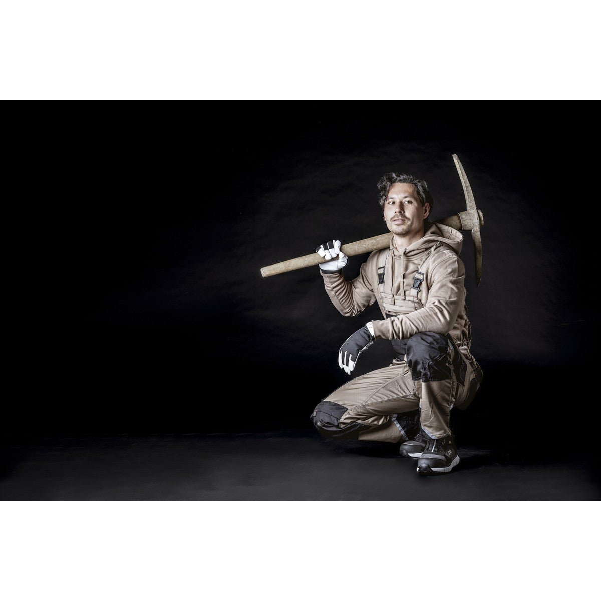 NITRAS MOTION TEX PRO FX, dungarees, khaki / black