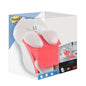 The Post-it® Z-Notes Dispenser Cat in White holds pink Super Sticky Z-Notes (76x76 mm, 90 sheets) from 3M Deutschland GmbH, presented in a clear package with Post-it and product images.