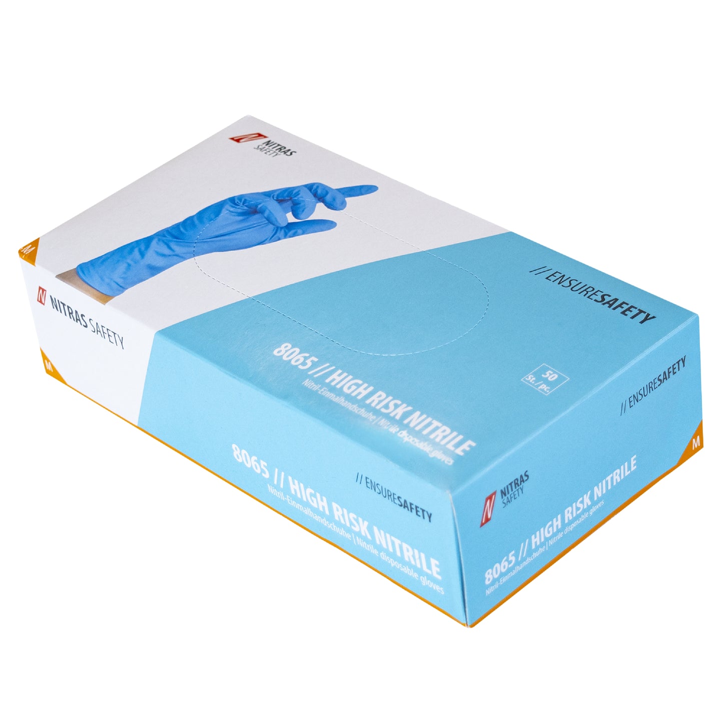 NITRAS HIGH RISK NITRILE, nitrile disposable gloves, blue