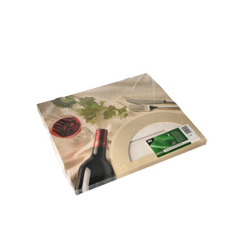 Die PAPSTAR GmbH bietet 5 Transport- und Catering-Kartons „Burgund“ mit Sichtfenster an, ideal für den Catering-Bedarf und mit guter Sicht, elegant gestaltet für den Transport von Servietten oder Tafelgeschirr.