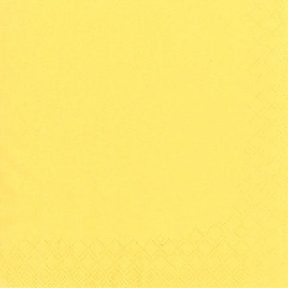 The PAPSTAR 250 napkins, 3-ply 1/4-fold from PAPSTAR GmbH are solid yellow napkins with a subtle diamond pattern - perfect for gastronomy.