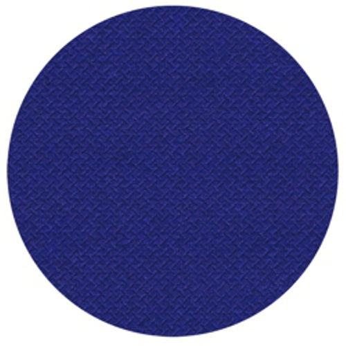 Ein durchgehender dunkelblauer Kreis weist eine subtile Schraffurstruktur auf, die die edle Oberfläche des Seidentuch-Tischläufers (24 m x 40 cm) der „ROYAL Collection“ der PAPSTAR GmbH widerspiegelt.
