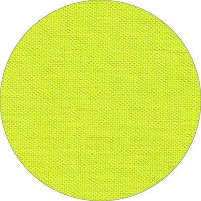 A close-up of the Starpak tablecloth, fabric-like, fleece "soft selection plus" shows a circular pattern of bright yellow-green structured fabric with a detailed weave pattern.