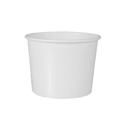 Der Starpak 50 Suppenbecher, Pappe „To Go“ rund weiss ist ein schlichter weißer Pappbecher mit ausgestelltem Rand – ideal als umweltfreundlicher Suppenbecher oder für Ihr Lieblingsgetränk zum Mitnehmen.