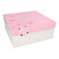 The PAPSTAR square cake boxes (30x30 cm) in white/pink "Lovely Flowers" with floral and heart motifs are perfect for gifting cakes stylishly. Each pack contains 15 boxes from PAPSTAR GmbH.