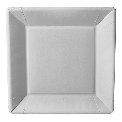Der PAPSTAR 50 Teller, Pappe „pure“ eckig (22,5 x 22,5 x 1,8 cm) in Weiß von der PAPSTAR GmbH ist ein umweltfreundlicher Pappteller aus hochwertiger Pappe – die nachhaltige Alternative zu herkömmlichem Geschirr.