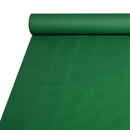 The Starpak tablecloth, fabric-like made of Airlaid (20m x 1.2m), is partially unrolled and shows a durable, easy-to-clean appearance on a white background.