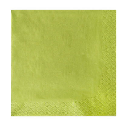 The PAPSTAR 250 napkins, 3-ply 1/4-fold from PAPSTAR GmbH are plain, square, light green napkins with embossed edges on two sides - ideal eco-friendly gastronomy napkins for environmentally conscious establishments.