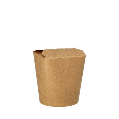 Eine PAPSTAR GmbH Snackbox aus brauner Pappe, eckig und mit gefaltetem Deckel, aus dem 25er-Set „PAPSTAR 25 Snackboxen“, fotografiert vor weißem Hintergrund.