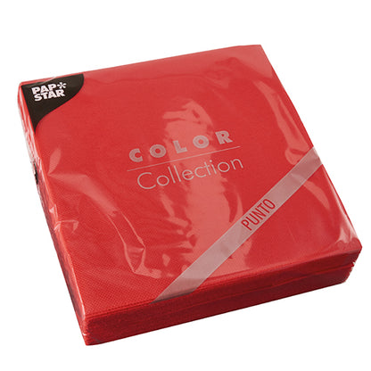 The sealed pack of 30 2-ply napkins "PUNTO" (38 x 38 cm, 1/4 fold) from PAPSTAR GmbH with dot design is ideal for stylish table decoration. The reflective plastic cover keeps them fresh and bright.