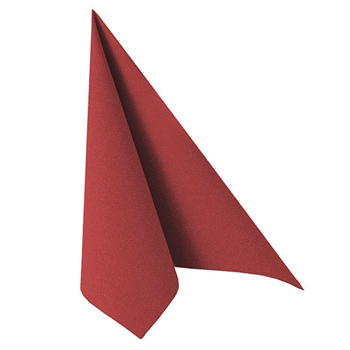 A single napkin from PAPSTAR GmbH "ROYAL Collection" in 40 x 40 cm format is folded upright into a triangle, with one tip pointing up and the other to the right.