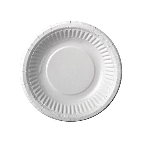Die 12 runden weißen Pappschalen (Ø 19 cm, Höhe 3 cm) der PAPSTAR GmbH sind in der Draufsicht abgebildet und verfügen über einen geriffelten Rand – eine umweltfreundliche Möglichkeit zum Servieren von Speisen bei geselligen Zusammenkünften. Die Packung enthält 12 Schalen in Schrumpffolie.