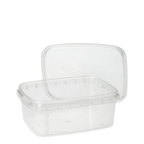 The Starpak 50 delicatessen cup is a rectangular, transparent PP container with an originality lid from Starpak - perfect for keeping food fresh and safe.