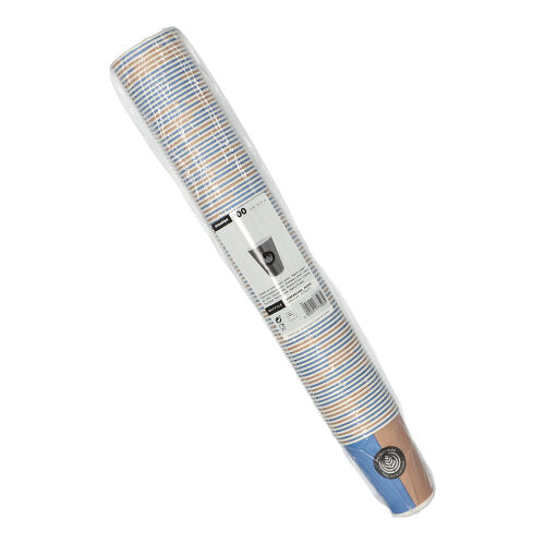 Eine Packung mit 100 Starpak „To Go“-Pappbechern (0,18 l, Ø 7,01 cm, Höhe 9,2 cm), verpackt in praktischer Kunststofffolie für einfache Handhabung und übersichtliche Verpackung.
